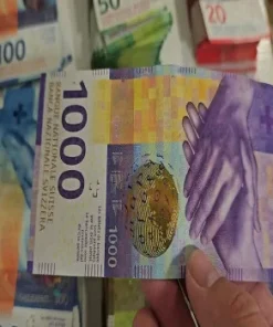 Counterfeit 1000 Swiss Francs